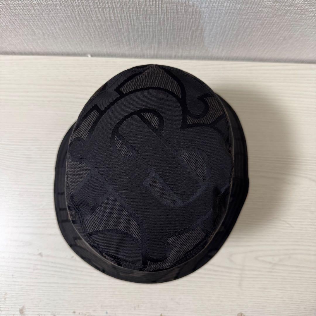 【新品同様】サイズL BURBERRY バーバリー バケット　ハット ブラック