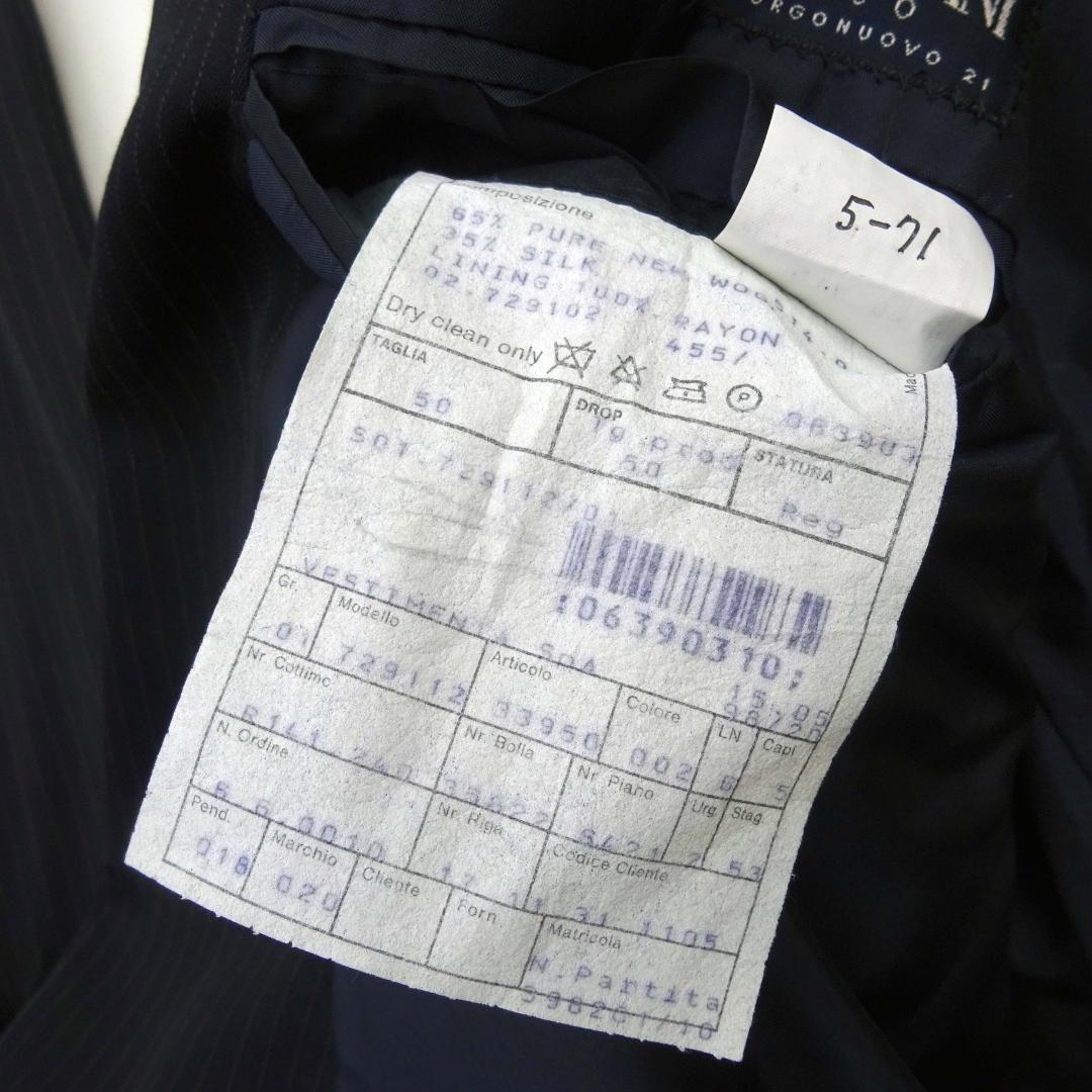 90sジョルジオアルマーニクラシコウールスーツセットアップ上下50ハンガー付き