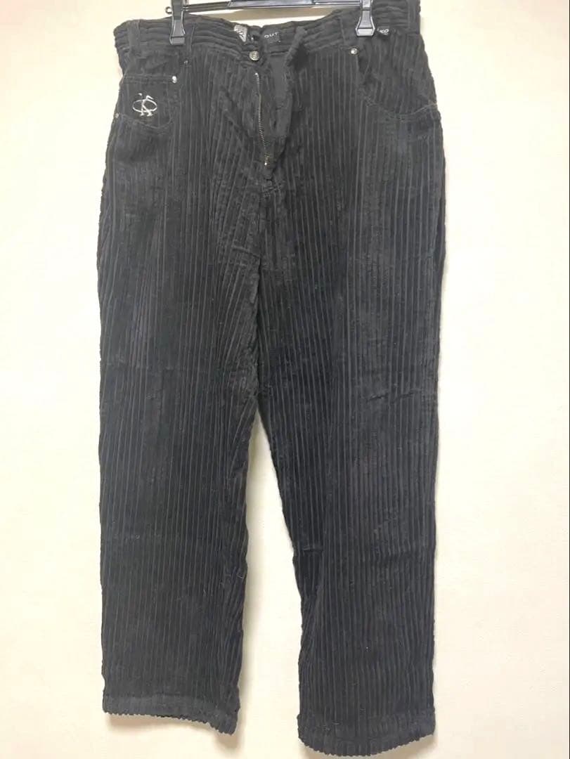 KNOCKOUT ノックアウト セットアップ 黒 コーデュロイ