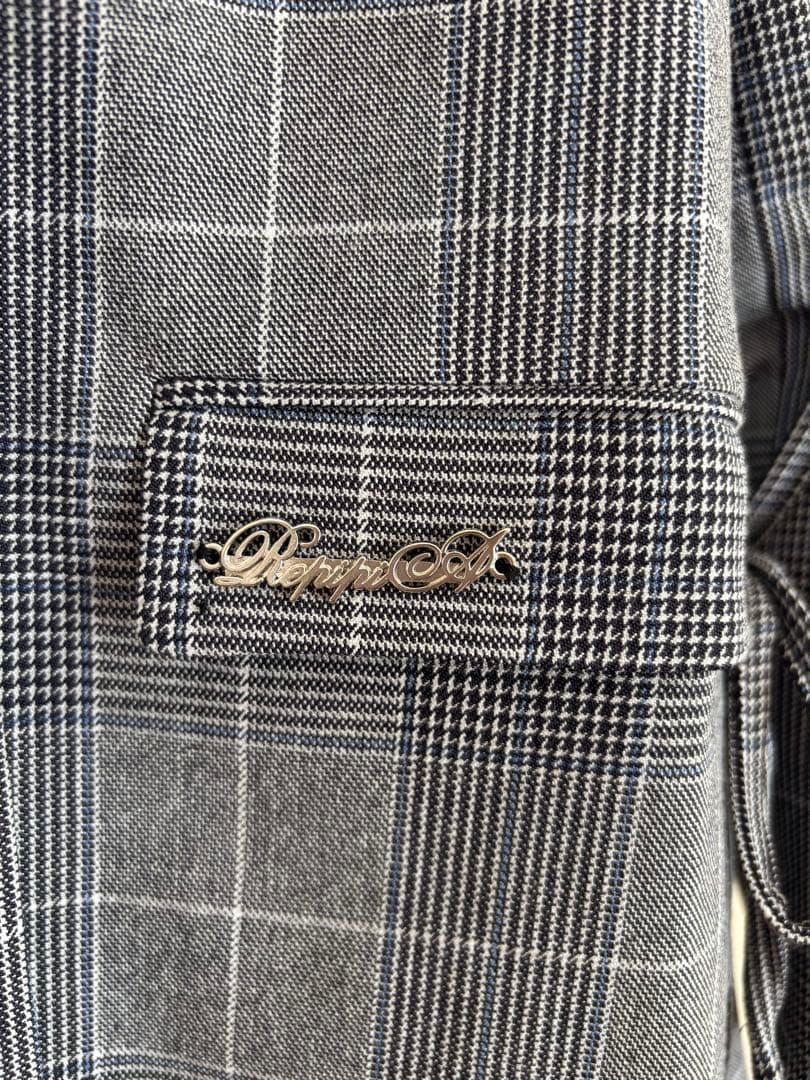 レピピアルマリオ グレンチェック上下セット Lサイズ新品