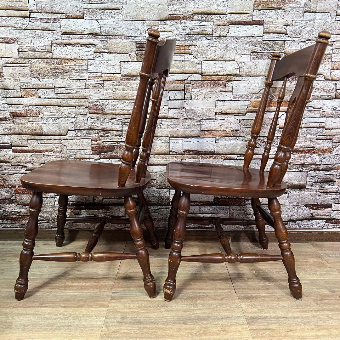 ꧁柏木工 KASHIWA꧂ダイニングチェア3脚セット ウィンザー アンティーク