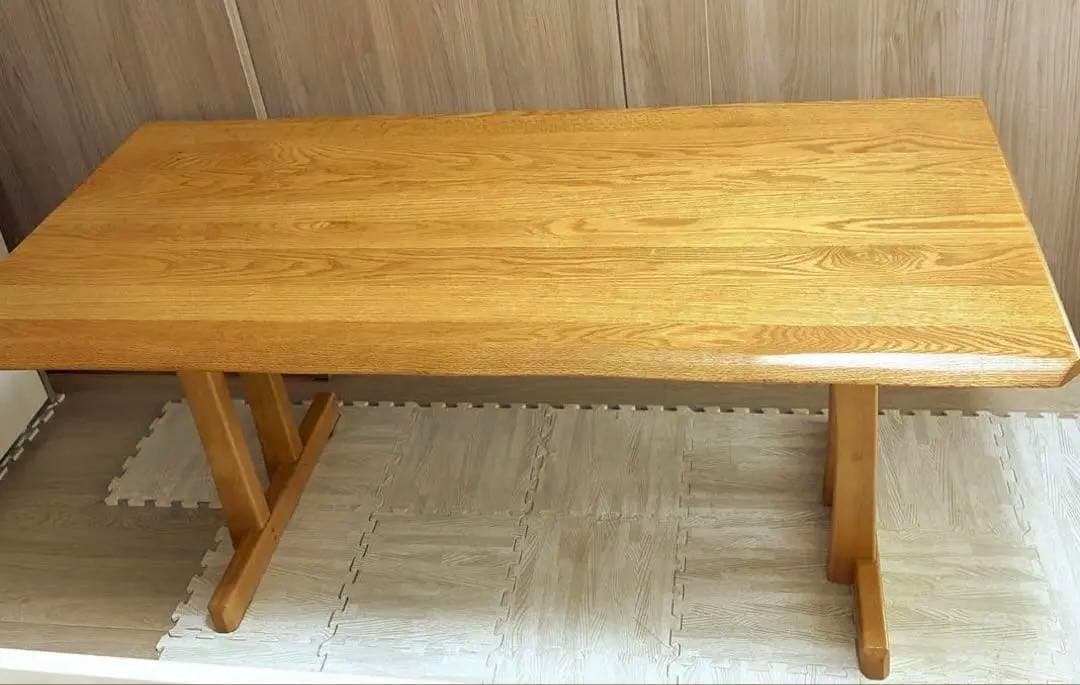 リビングダイニングテーブル　ニトリ　天然木(オークエスト15070 NA)