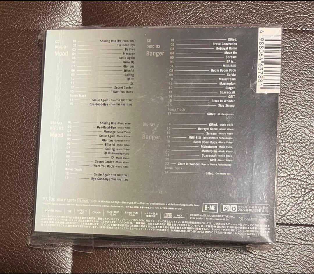 BE:FIRST ベストアルバムBE:ST LIVE盤&MV盤