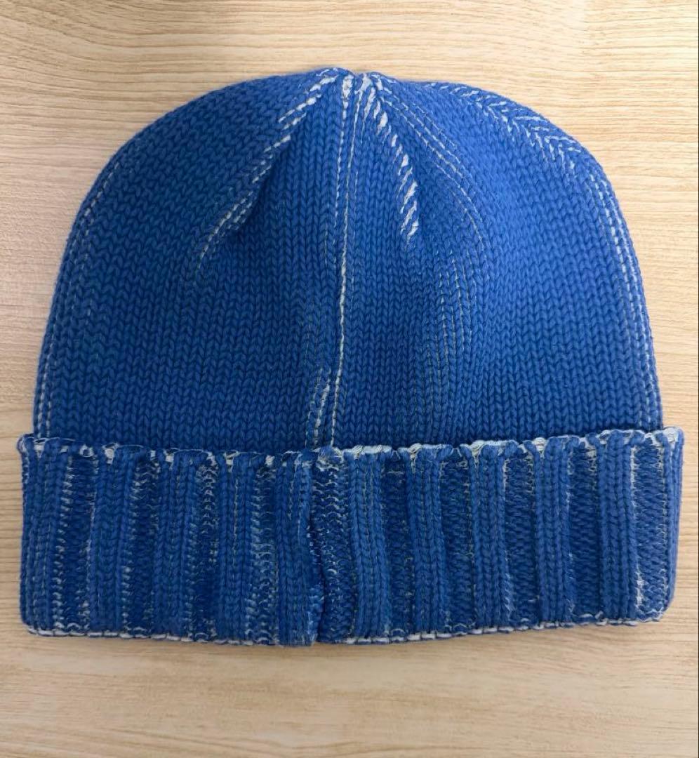 supreme Overprint Beanie ブルー