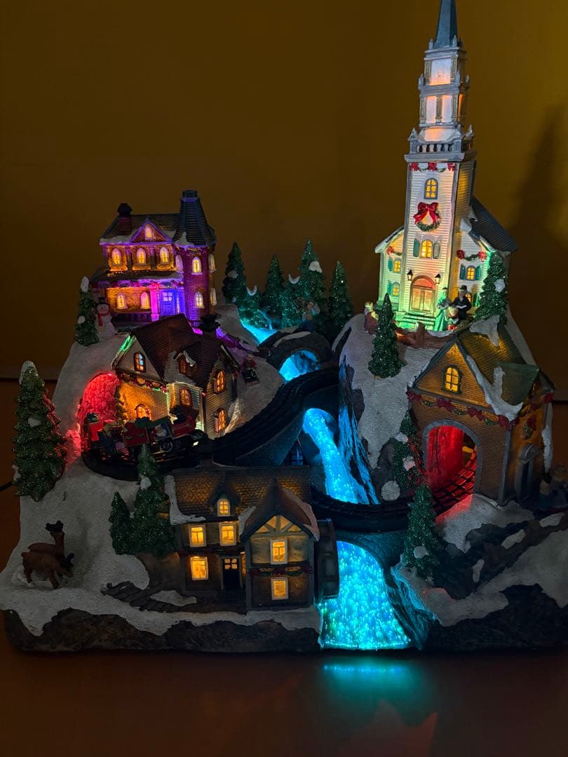 コストコ　クリスマスの街　9曲の連続BGMとイルミネーション音量調整可能