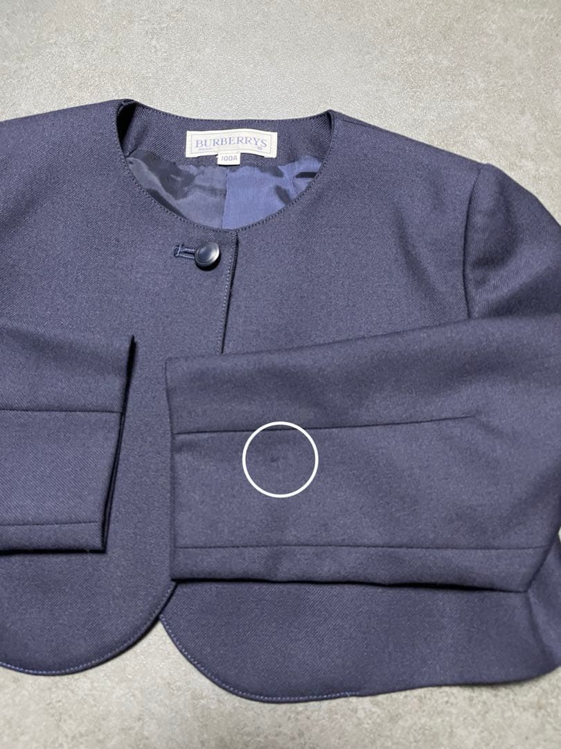 バーバリーズ　アンサンブル　ジャンパースカート　ボレロ　紺色 100サイズ