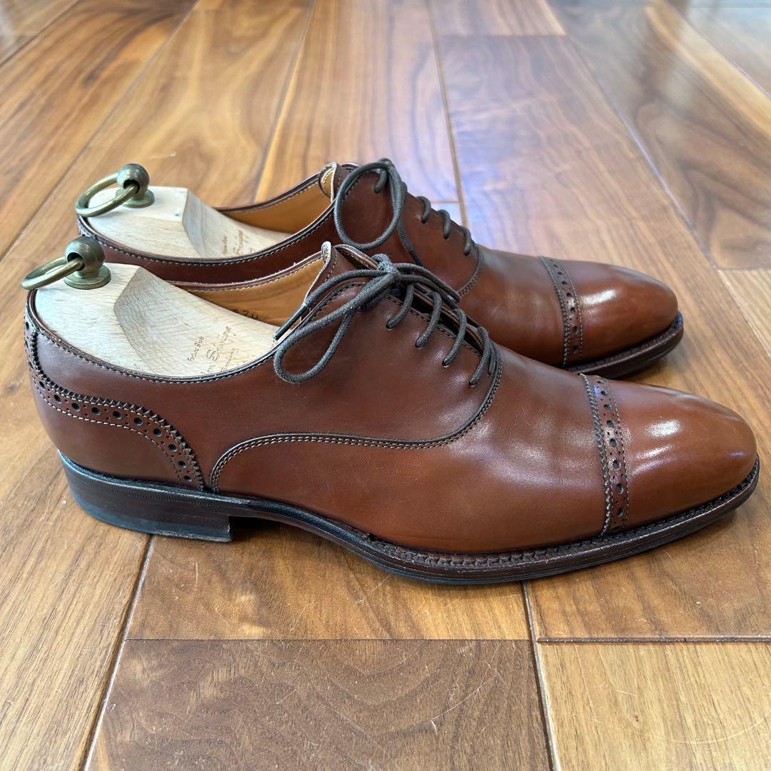 ジャランスリワヤ グリーンレーベル サイズ41 26.5cm ブラウンレザー