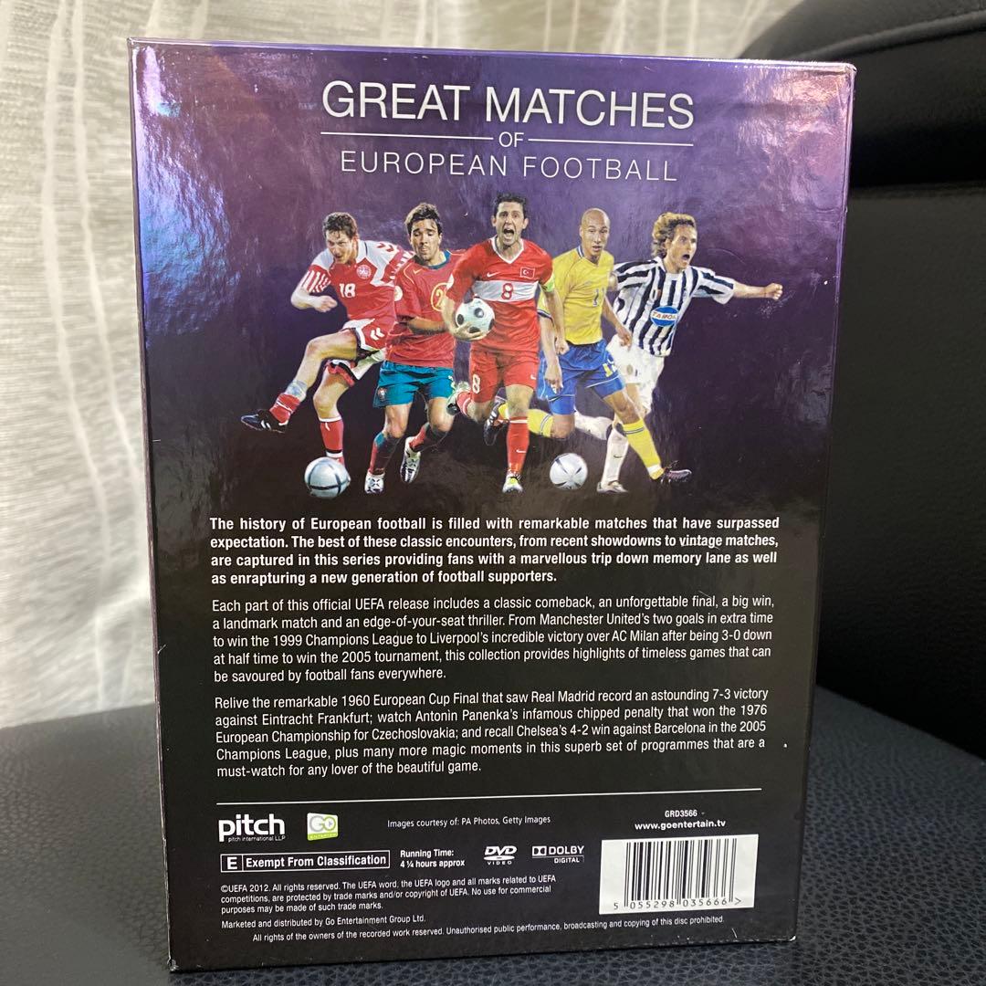中古品DVD GREAT MATCHES OF EURO サッカー5枚入りセット