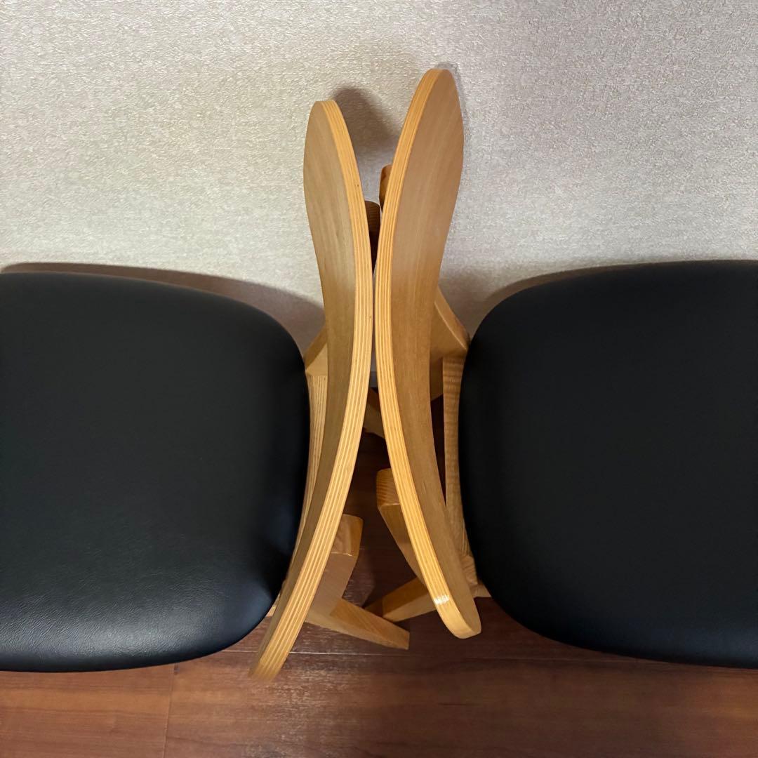 (座面張替済) unico FIX チェア2脚セット 椅子 フィックス ウニコ