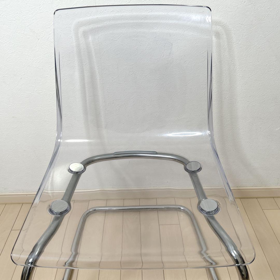 IKEA TOBIAS トービアス ダイニングチェア 椅子 クリア 透明