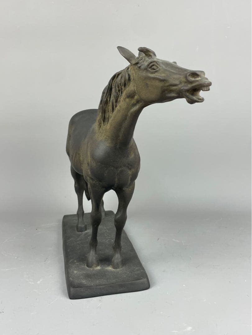 吉田叡示 銅像 共箱 在銘 YOSHIDA ブロンズ 彫刻 置物 金属工芸 銅製