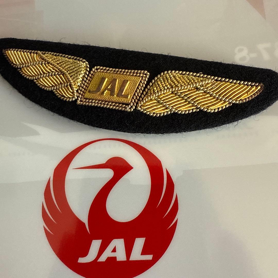♦️超美品 企業正規支給品◾️JAL／パイロット ウイングバッジ ＆ 肩章 機長用