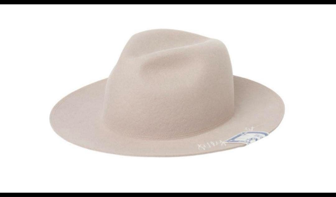Rily ベージュ ウールフェルトハット L
