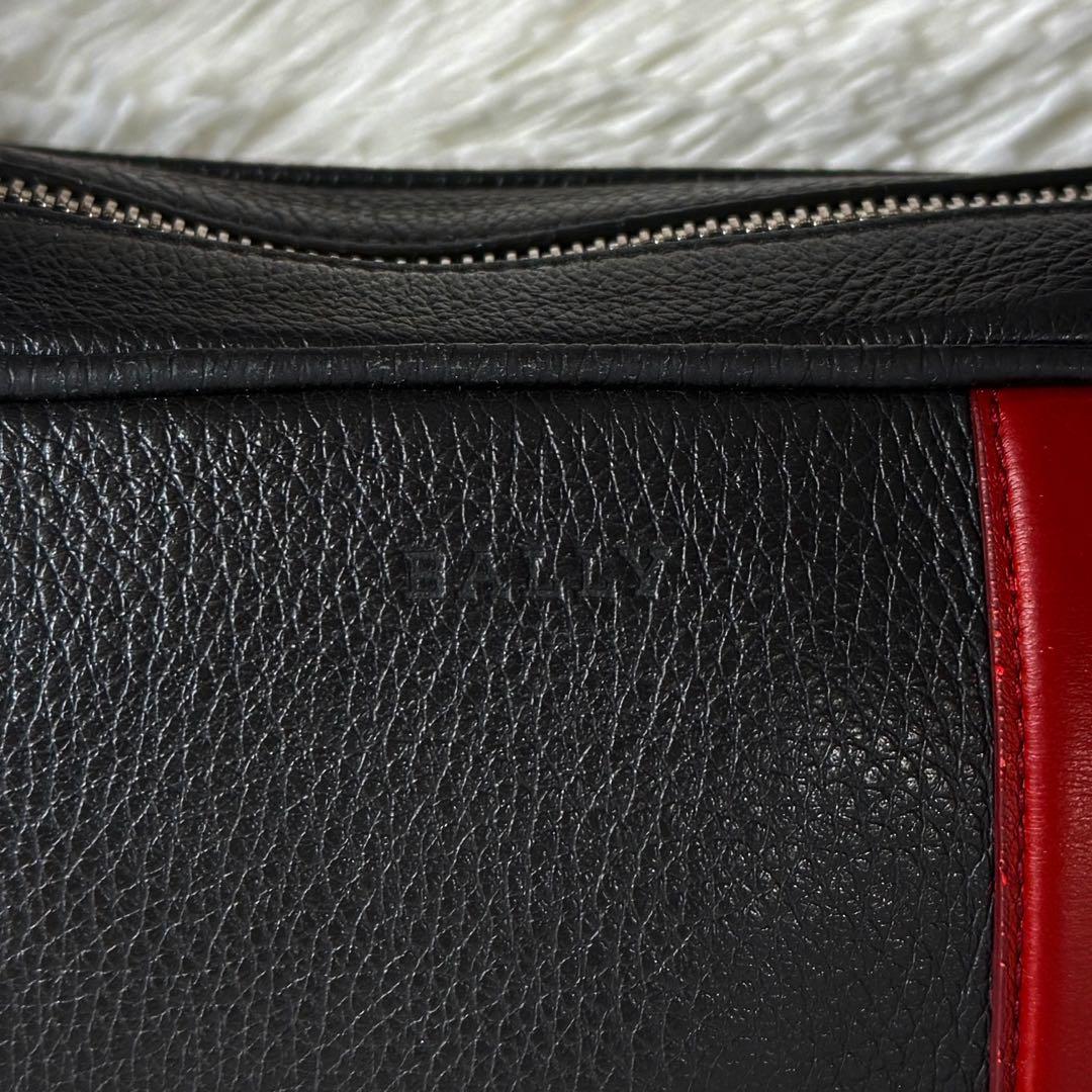 Bally バリー ストライプ レザー ショルダーバッグ トレインスポッティング