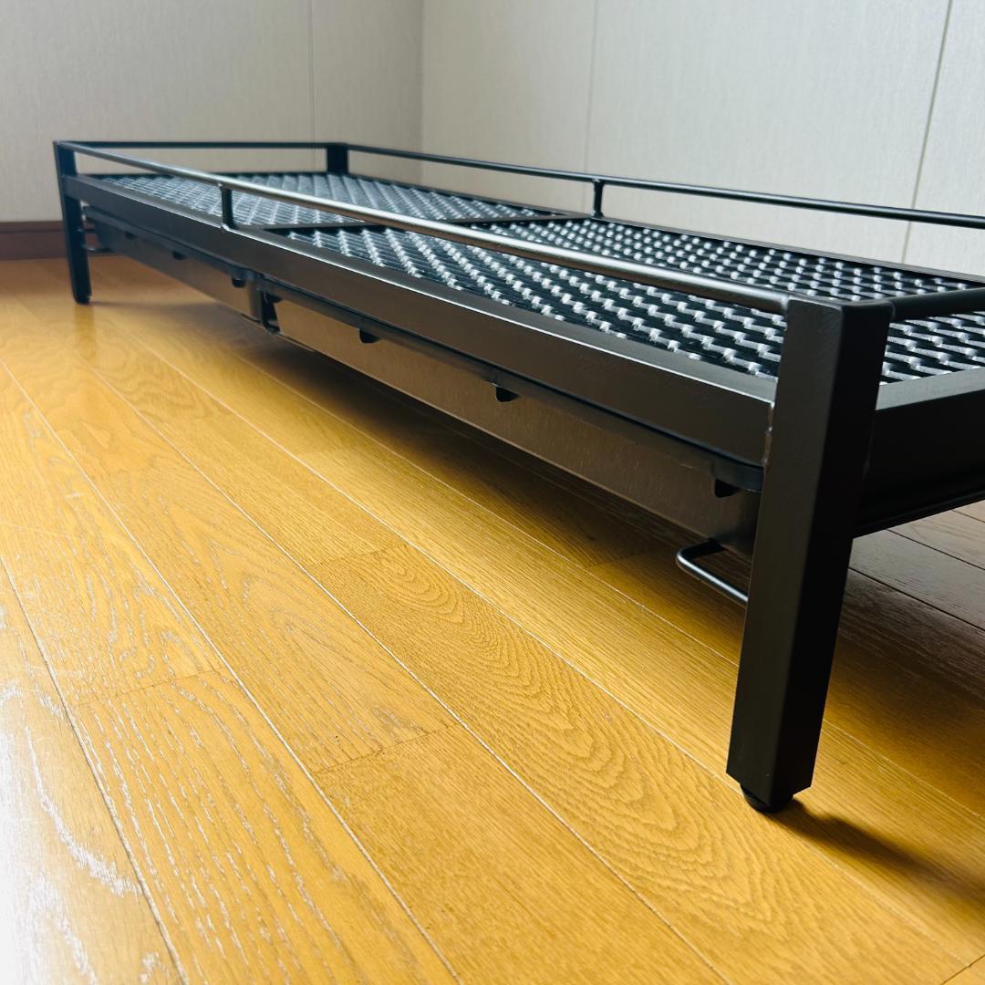 シェルフ　植物棚　アガペラック 124cm x 41cm ダブル受け皿仕様