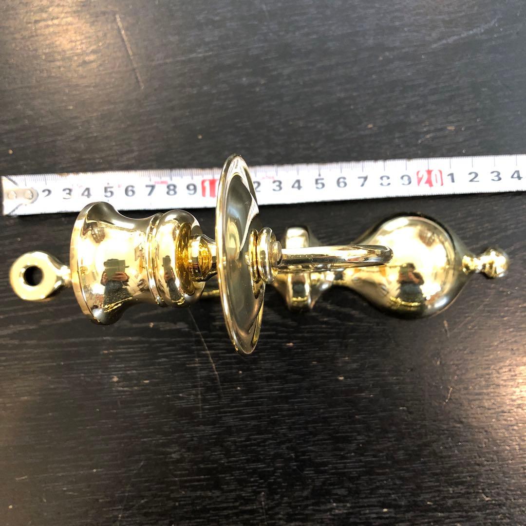 最終値引き！新品❗️BALDWINの真鍮キャンドルスタンド 壁掛けタイプペアセット