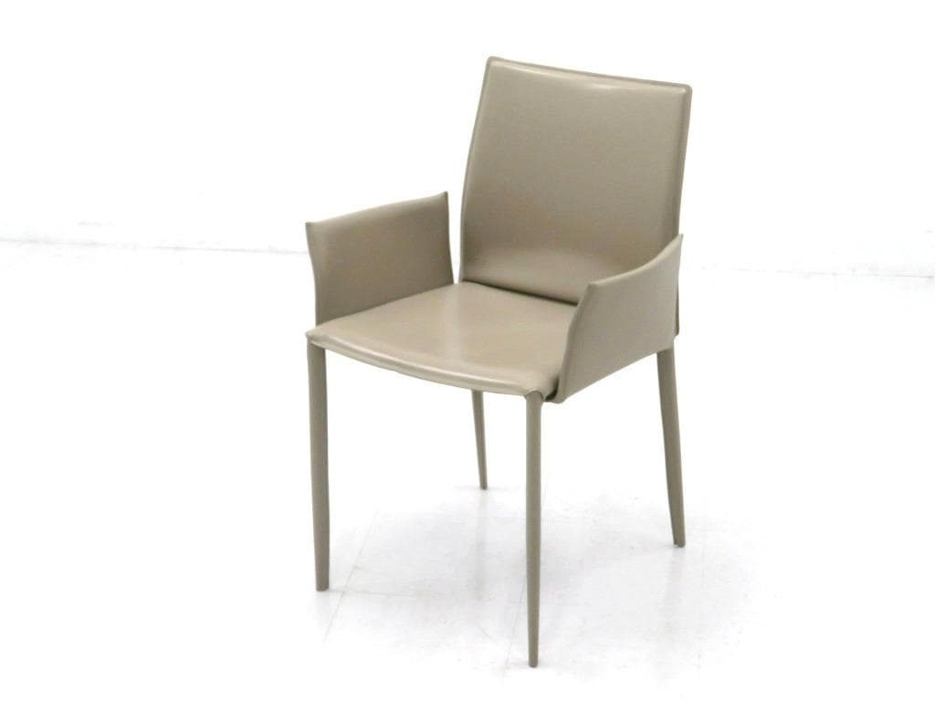 展示品　イタリア　ボンテンピ　総本革　レザー　チェア　モダン　高級