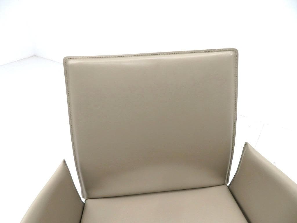 展示品　イタリア　ボンテンピ　総本革　レザー　チェア　モダン　高級