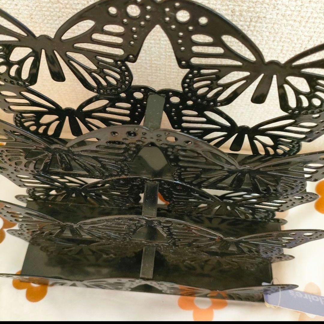 セール　平成レトロ　ギャル　インテリア　バタフライ　ヒョウ柄　ブラック