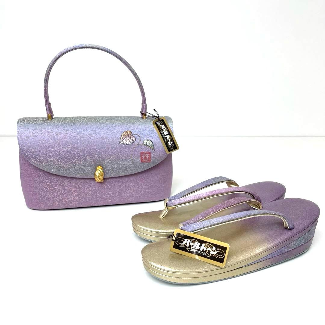 こたつねこです❣️ 【着物と帯 時流】Z24846t◆新品 草履バッグセット