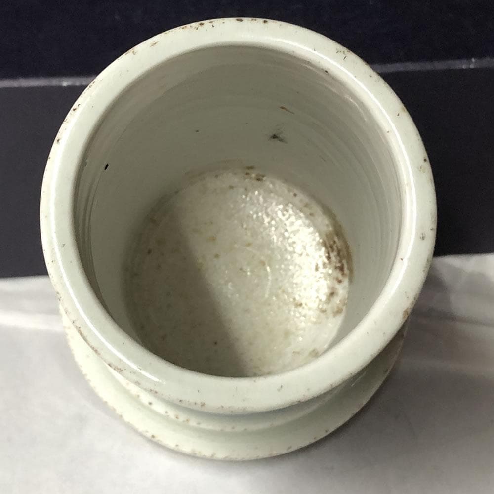 e2756 古伊万里 染付 筆筒 高さ10.8cm 書道具 筆立 ペン立