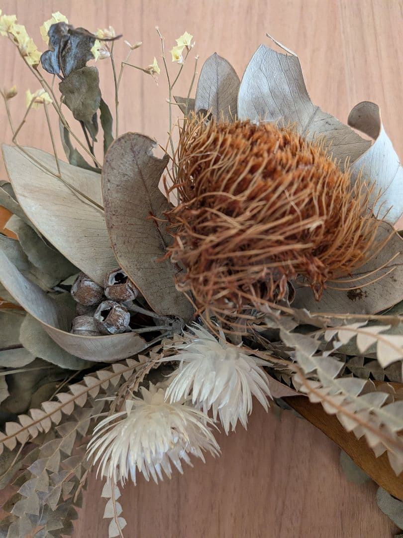 ドライフラワー★横長スワッグ★壁掛け　インテリア　癒し