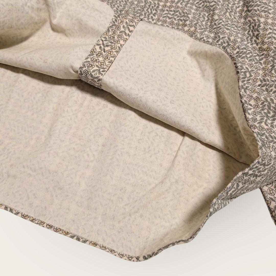 新品　Parkes　パークス　リバティ　バンドカラー　プルオーバー　シャツ　М