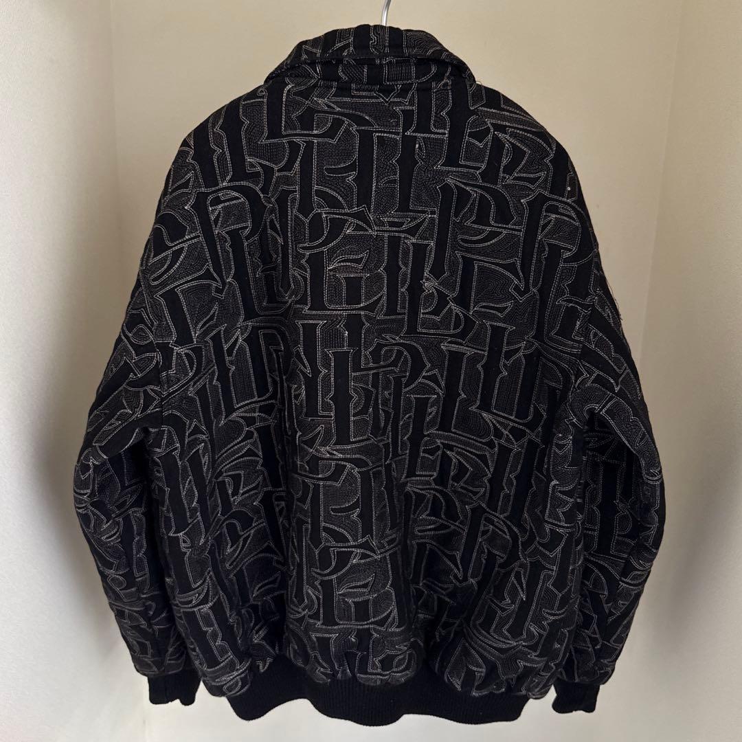 1990's pellepelle ウールスタジャン 総柄 ブラック 激レア