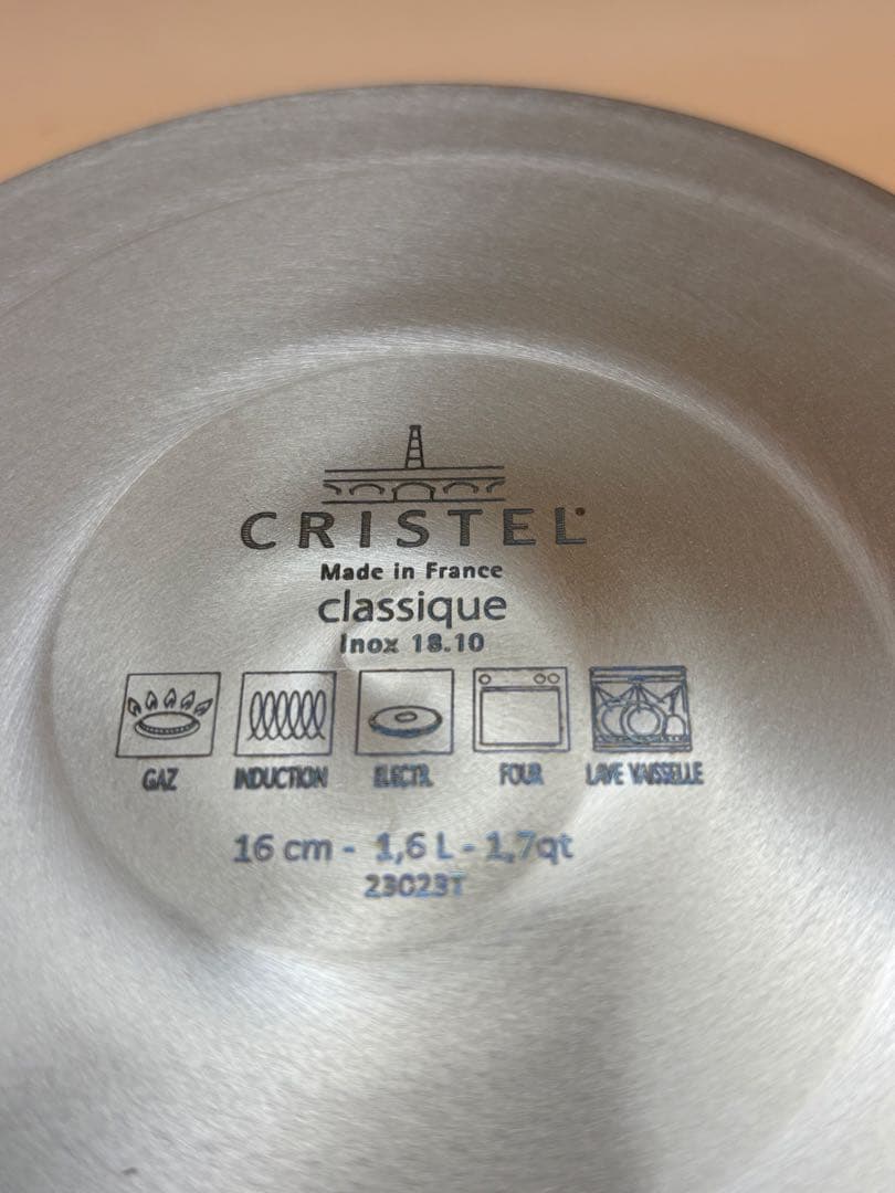 16cm CRISTEL クリステル グラフィット　深鍋