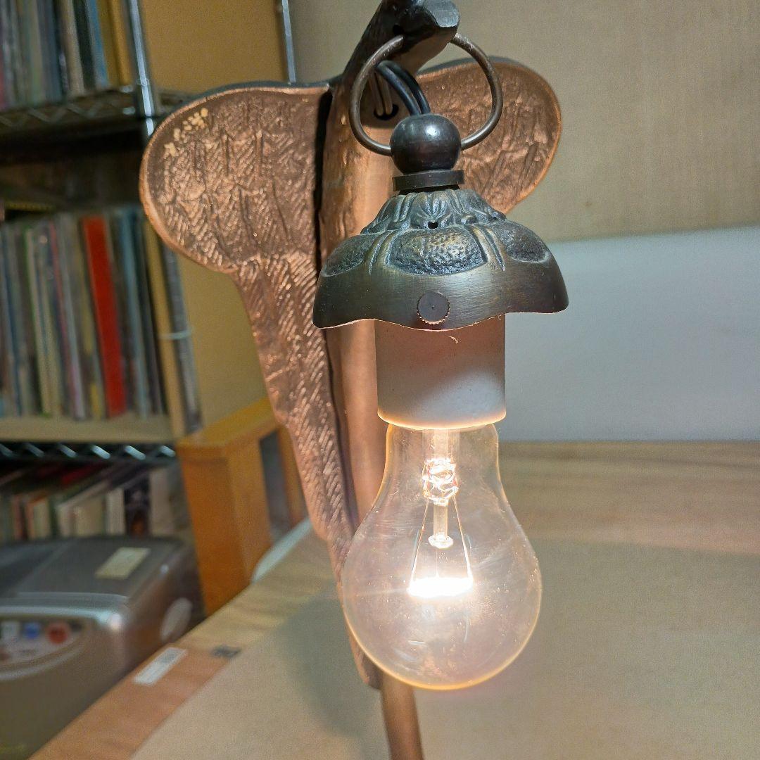 ステンドグラス卓上スタンド イーグル　葡萄