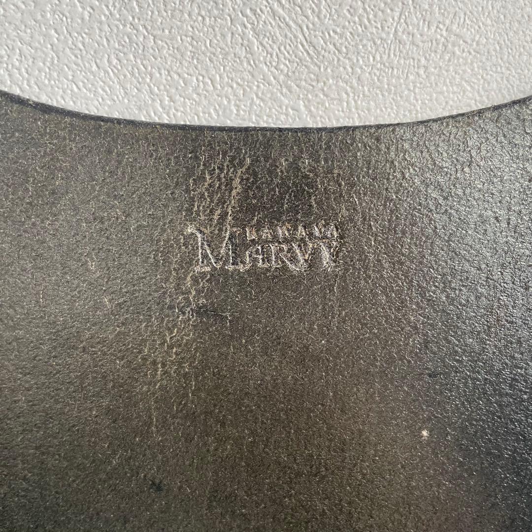 Marvy マービー レザーベスト 革ベスト サドルレザー ブラック カービング