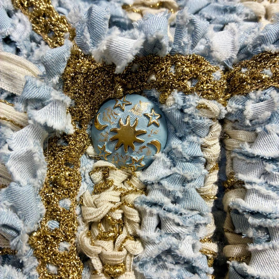 EPOCA エポカノーカラージャケット カーディガン 金 ゴールド42