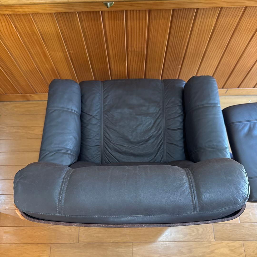 デンマーク KEBE/ケベ リクライニングチェア プライウッド ビンテージ