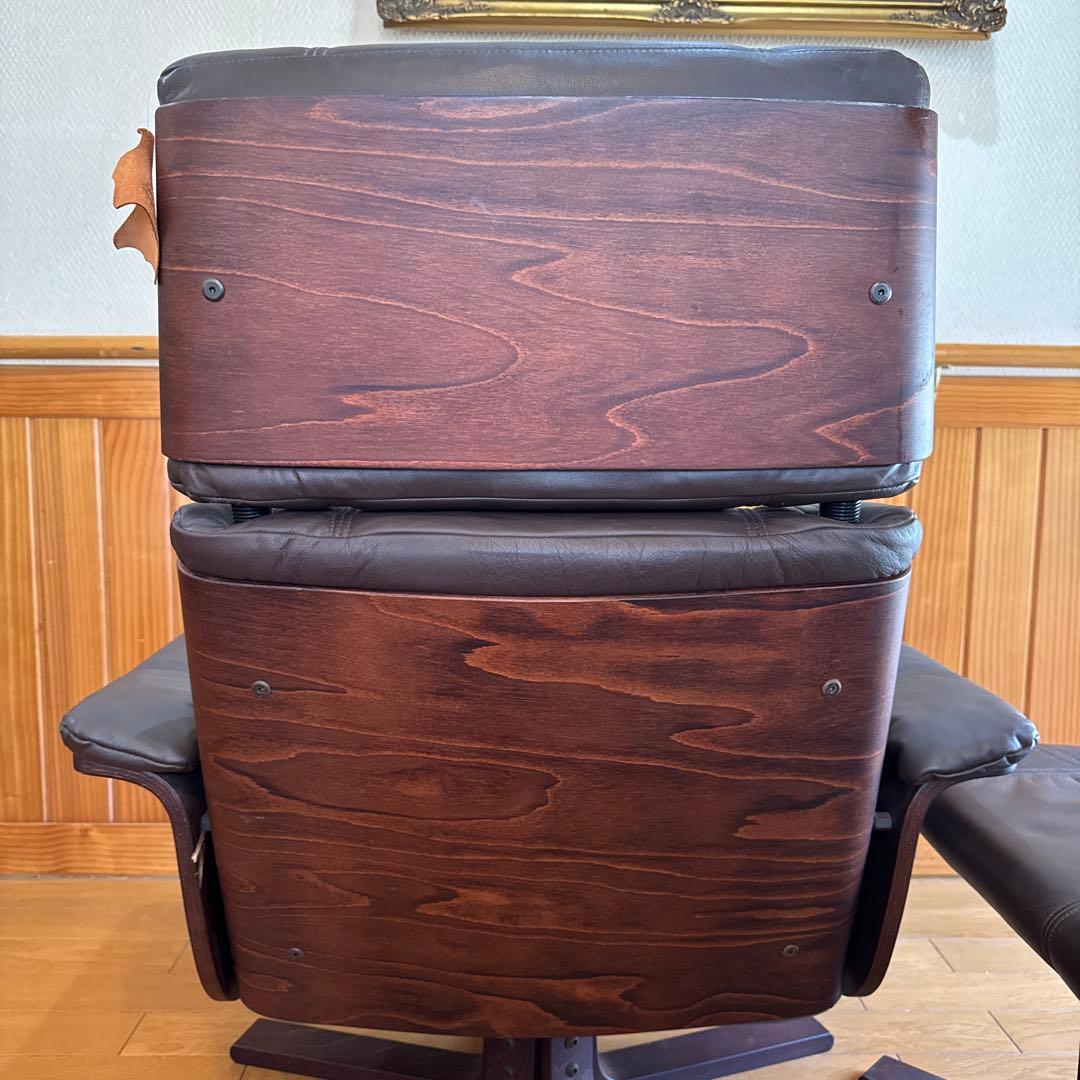 デンマーク KEBE/ケベ リクライニングチェア プライウッド ビンテージ