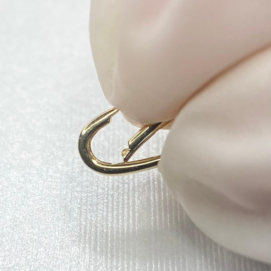 K18YG WG PG クラスプ オーバル 18k パーツ チャーム 開口 コマ