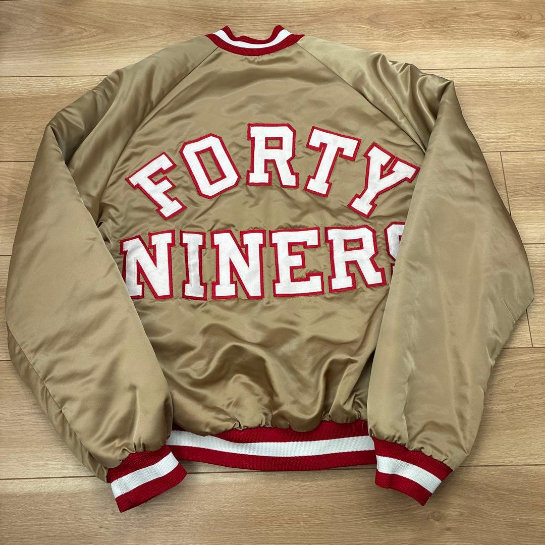 サンフランシスコ・49ERS チョークライン　USA スタジャン　Ｌサイズ