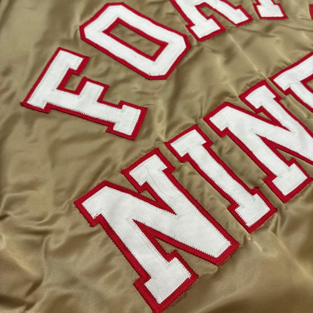 サンフランシスコ・49ERS チョークライン　USA スタジャン　Ｌサイズ