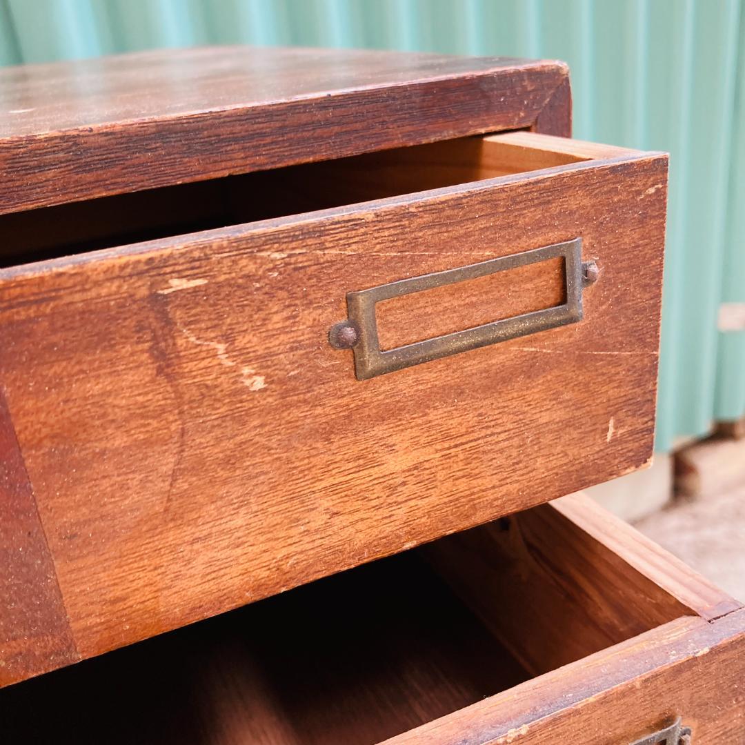 アンティーク　小引出し　チェスト　収納　ヴィンテージ家具　レトロ　仕分け収納