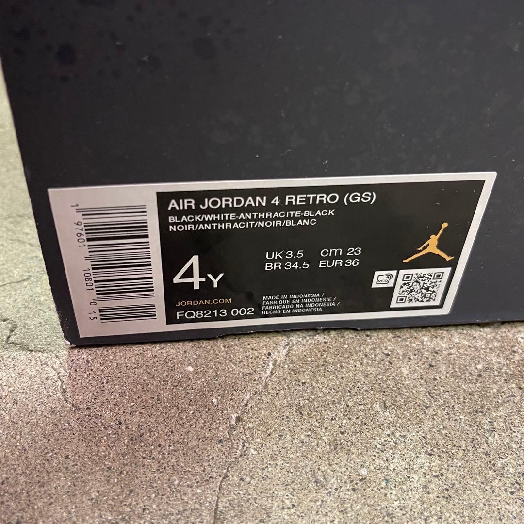 Nike GS Air Jordan 4 Retro \"Fear\" 23㎝