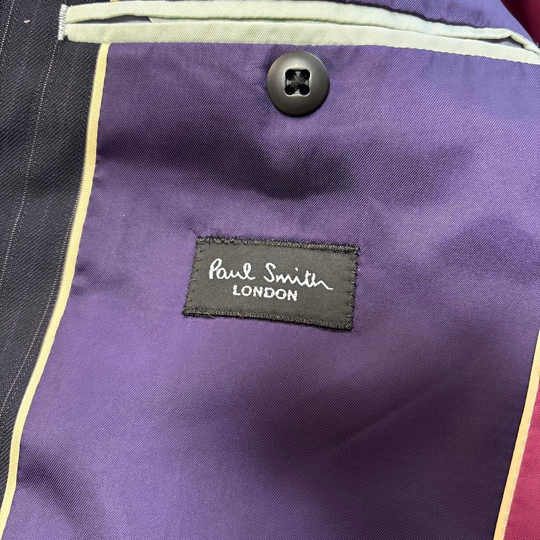 メンズ　Paul Smith ネイビー ストライプスーツ