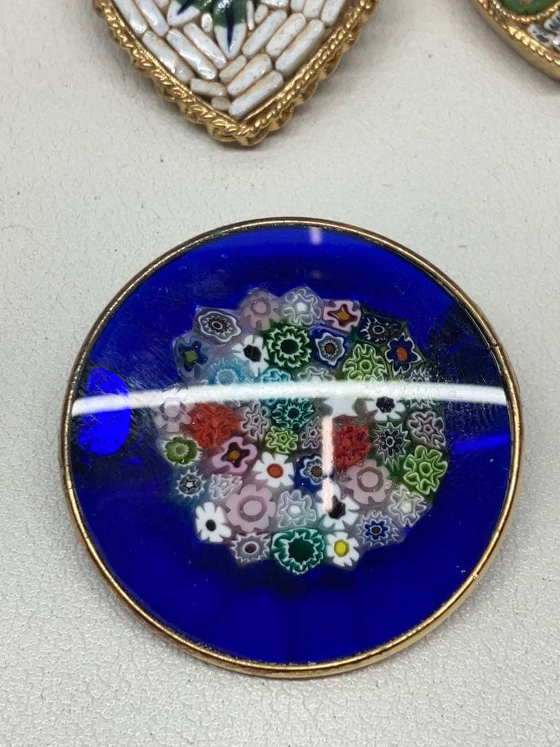 マイクロモザイク　ベネチアンガラス　まとめ ブローチ ペンダント　イタリア産