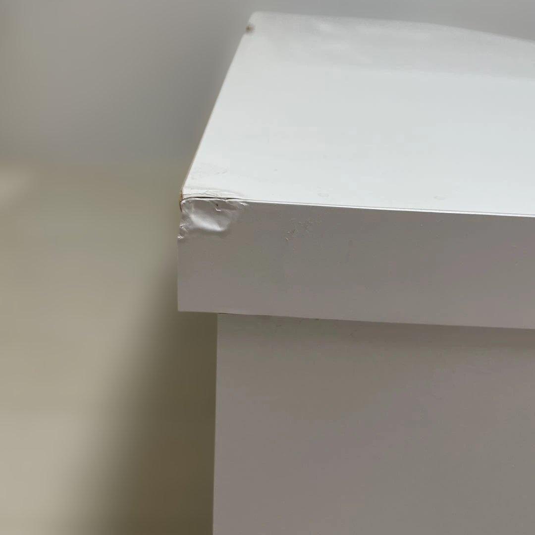 鏡面ホワイトテレビ台 シンプルデザイン