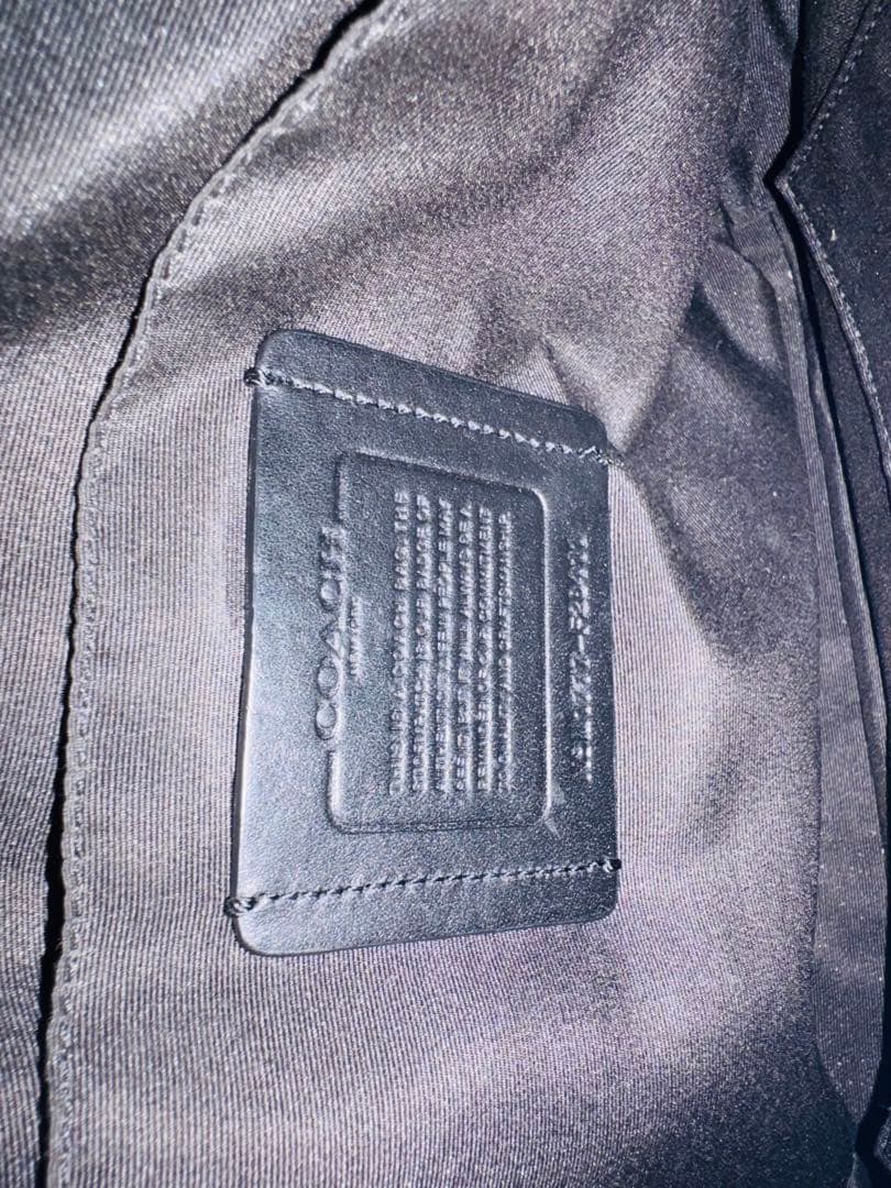 COACH 41 ショルダーバッグ メンズ ブラック チェック柄