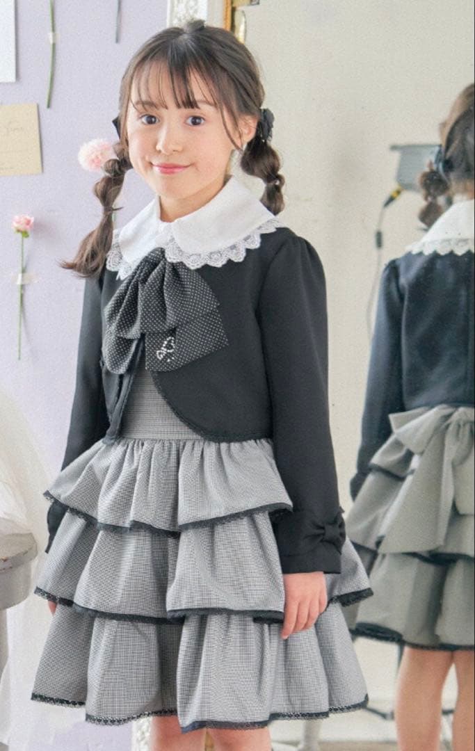 卒園式入学式　キッズフォーマル　女の子　スーツ　ワンピース　靴　セット