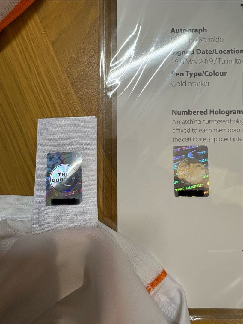 【ダグアウト】クリスティアーノ・ロナウド　直筆サイン入りユニフォーム　13-14