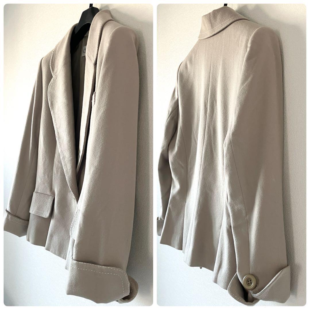 クリスチャンディオール ウール100% バージャケット M モスグレー