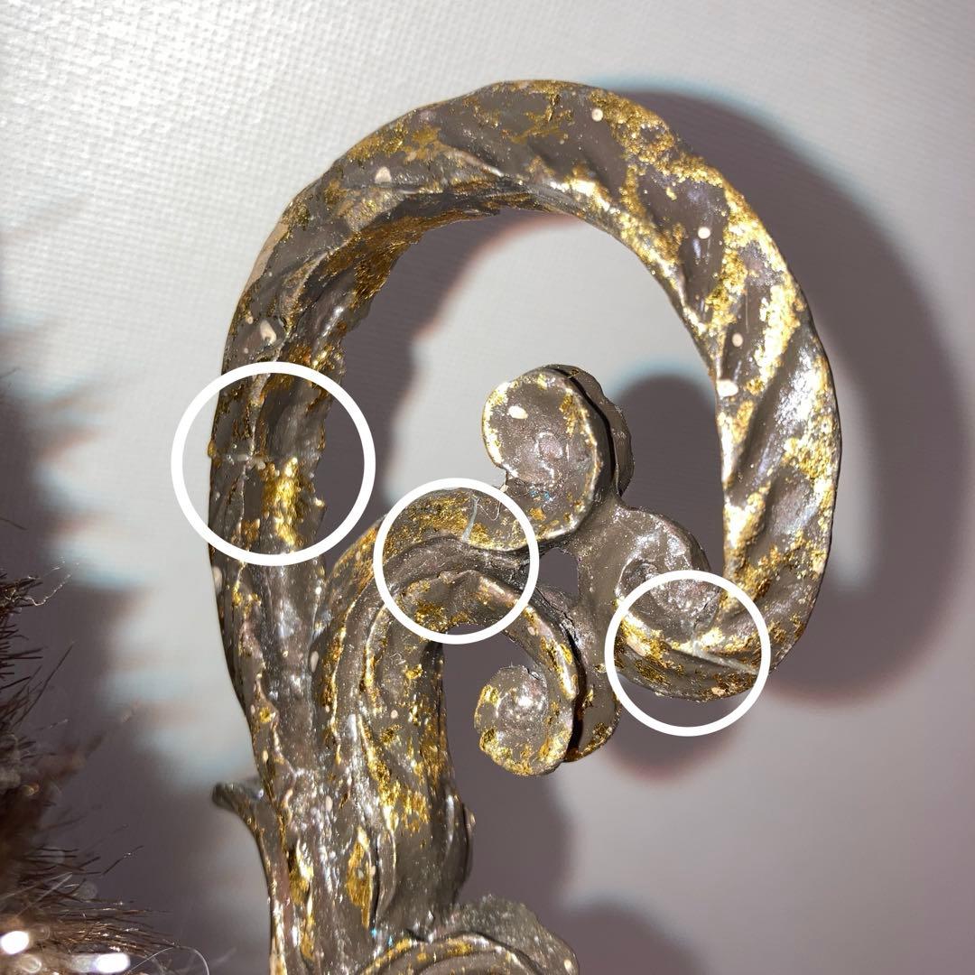 青いベルベット サンタクロース人形　クリスマス　置物　装飾　飾り