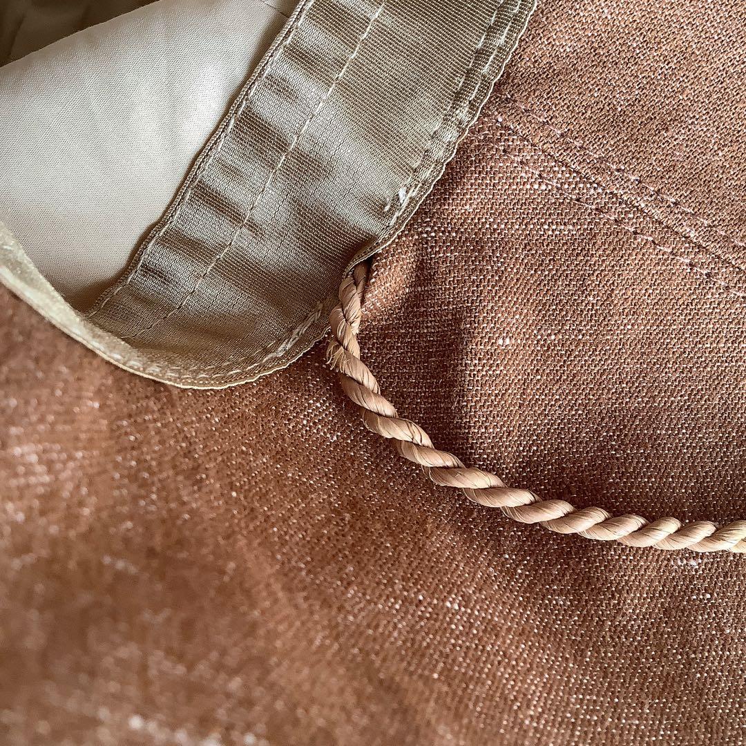 新品★ヘレンカミンスキー★ISLAチャーム付きバケットハット帽子★麻混