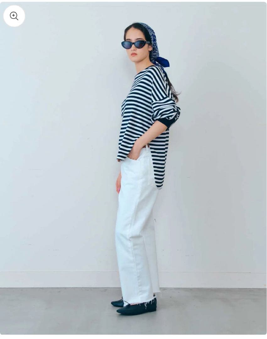 シンゾーン ボーダー長袖Tシャツ赤