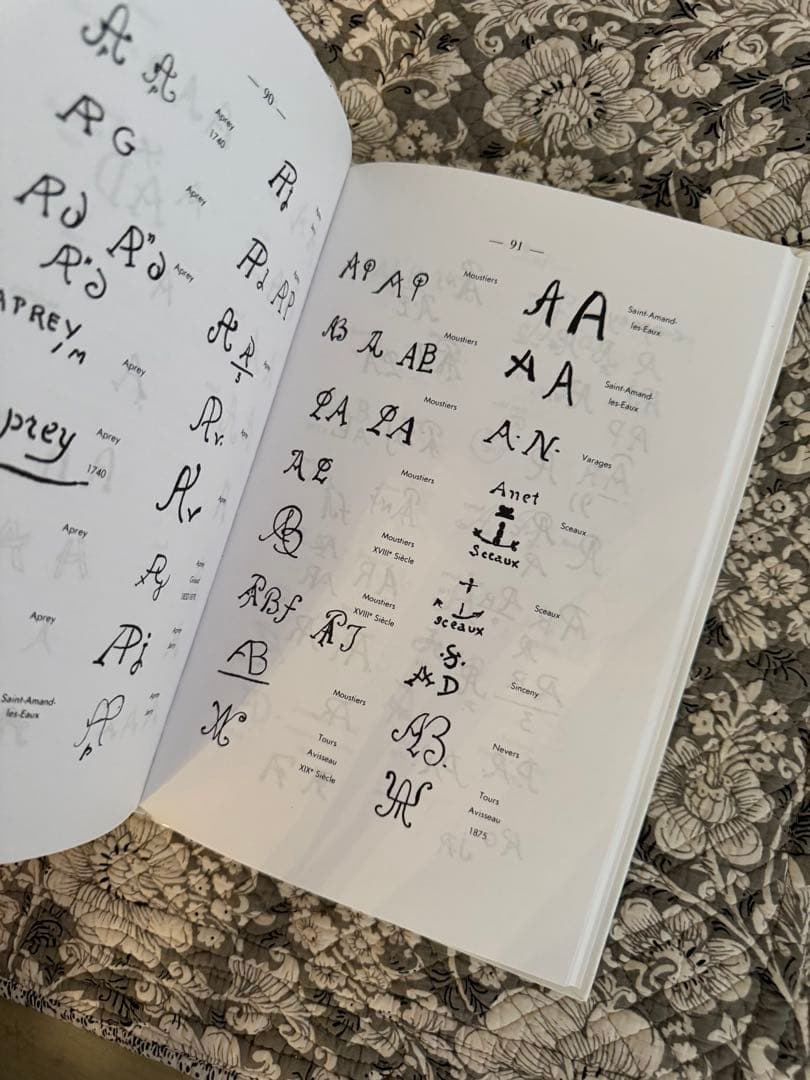 フランスアンティーク洋書「フランス陶器のマークとサイン」